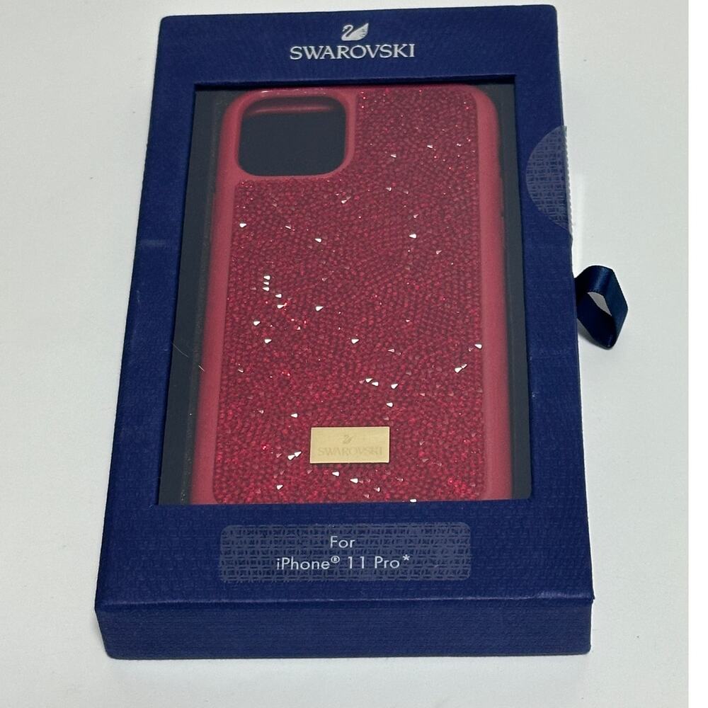 Swarovski Authentic Glam Rock Smartphone Case , iPhone 11 Pro Red Case